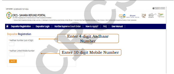 Sahara Refund Online Portal